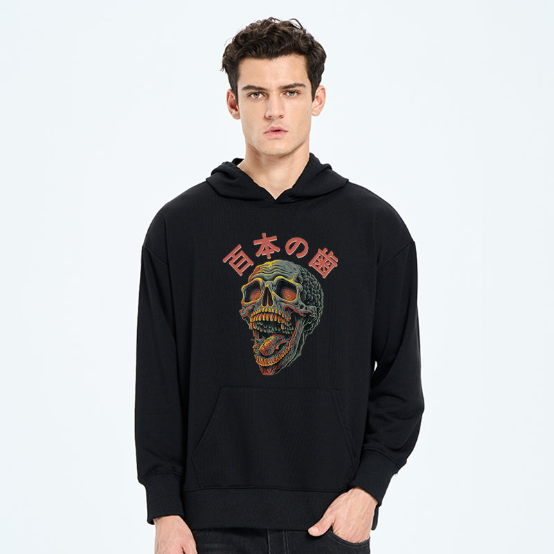 teskony Terrifying And Disgusting Skull Classic Hoodie