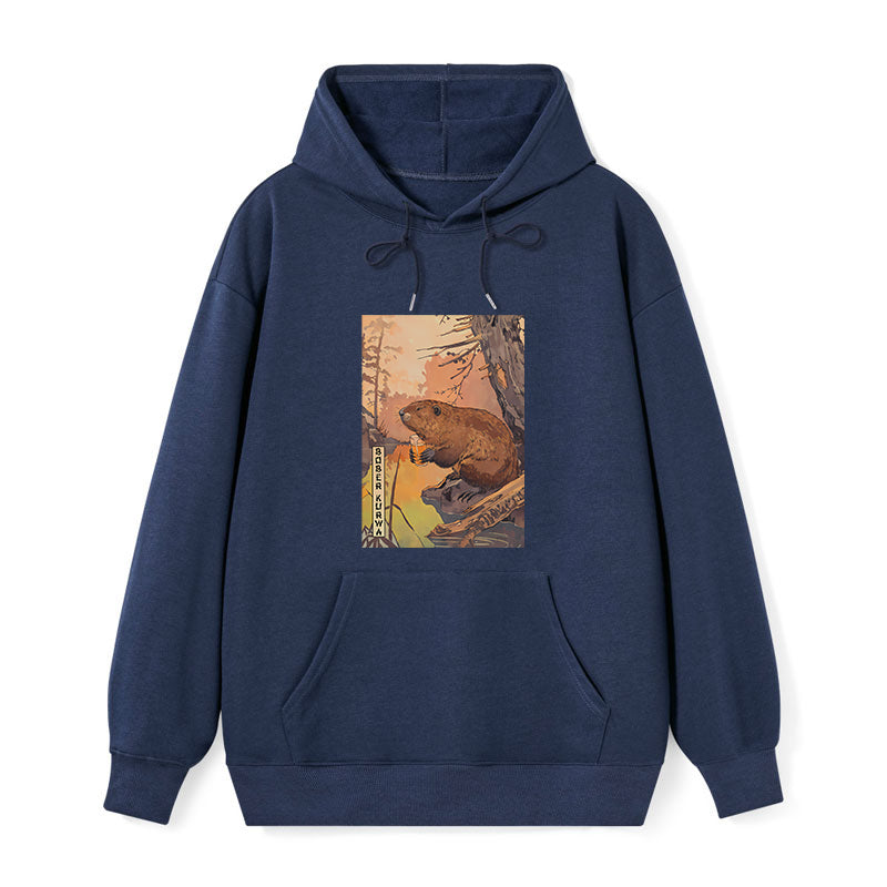 teskony Beaver By The River Classic Hoodie