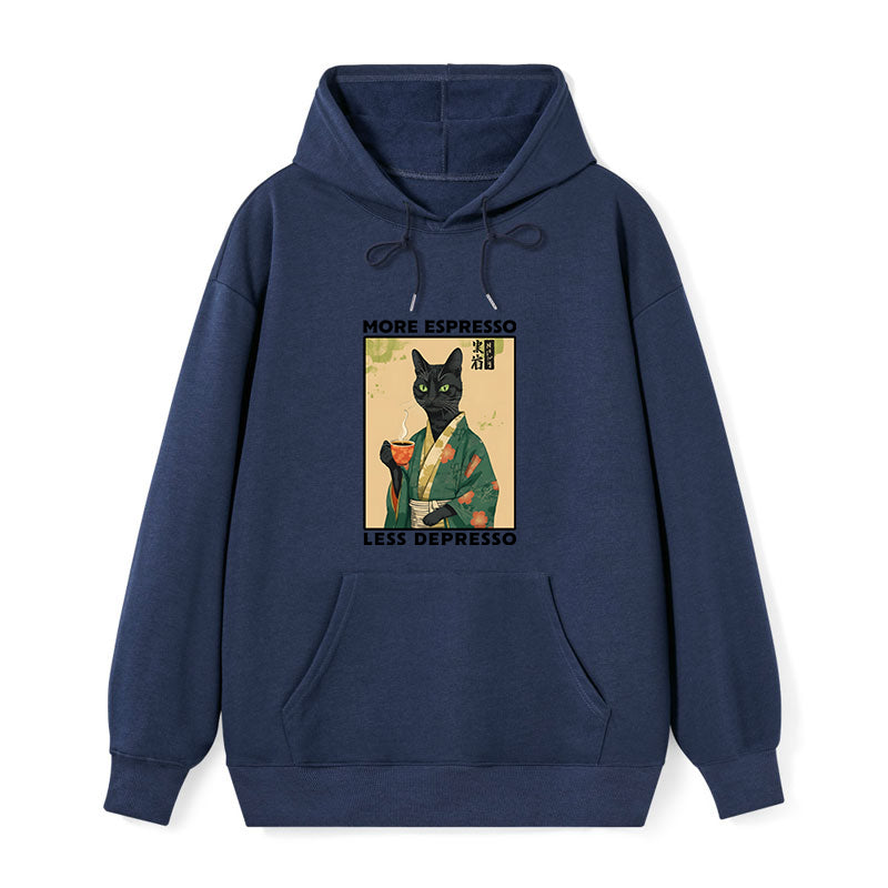 teskony More Caffeine Less Sadness Classic Hoodie