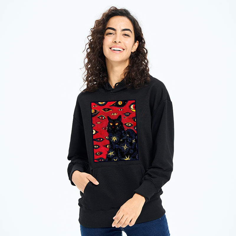 teskony Mysterious Cat Classic Hoodie
