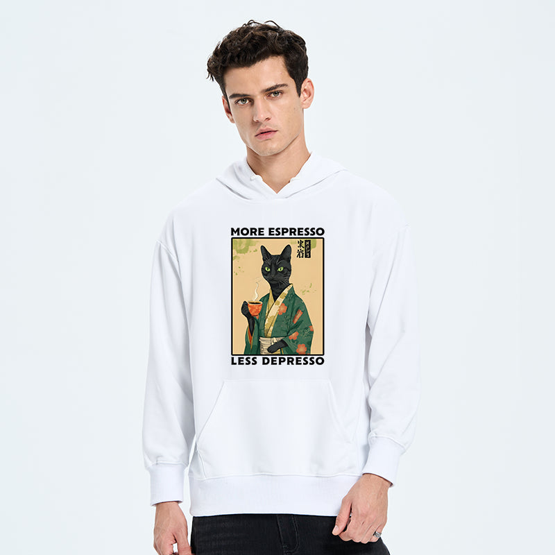 teskony More Caffeine Less Sadness Classic Hoodie