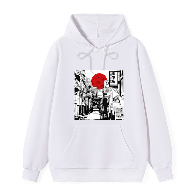 teskony Sunrise On The Street Classic Hoodie