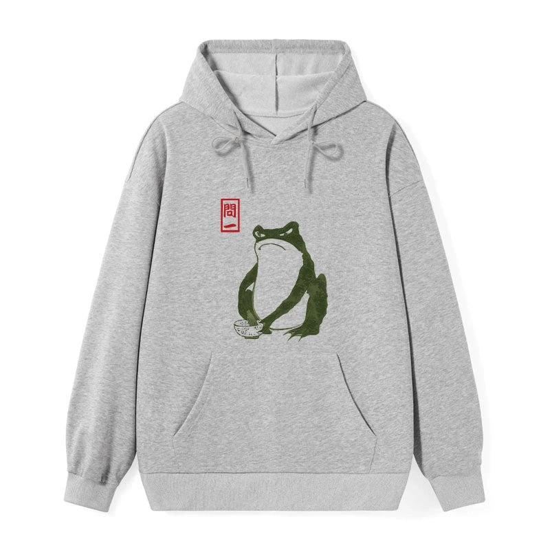 teskony Woodblock Print Frog Classic Hoodie
