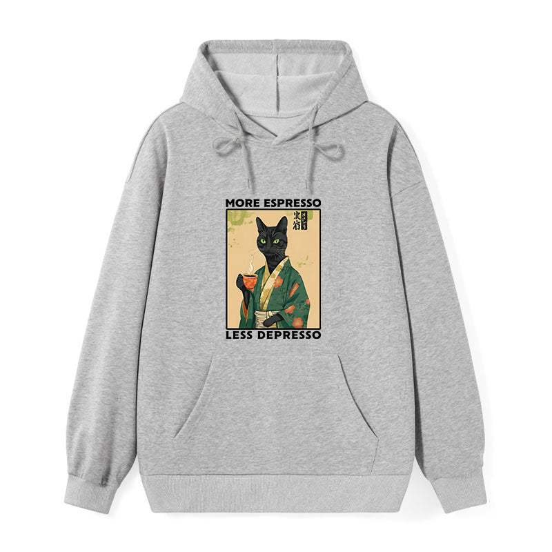teskony More Caffeine Less Sadness Classic Hoodie
