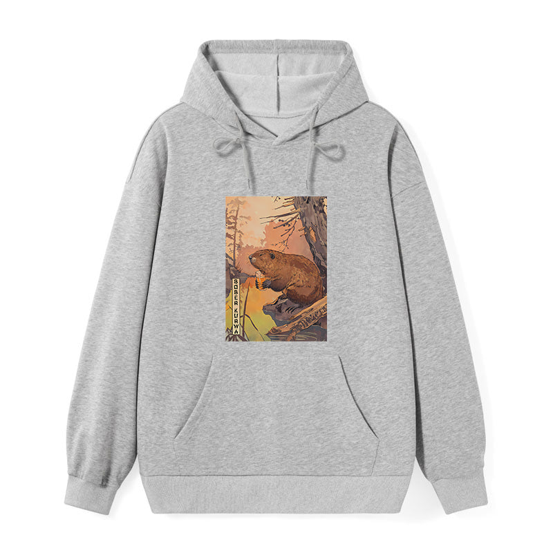 teskony Beaver By The River Classic Hoodie
