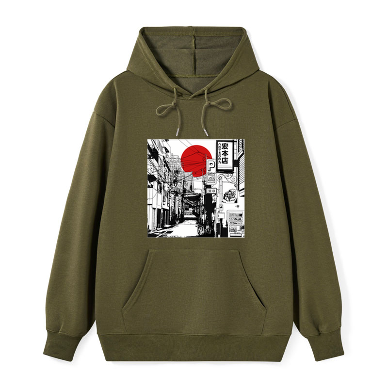 teskony Sunrise On The Street Classic Hoodie
