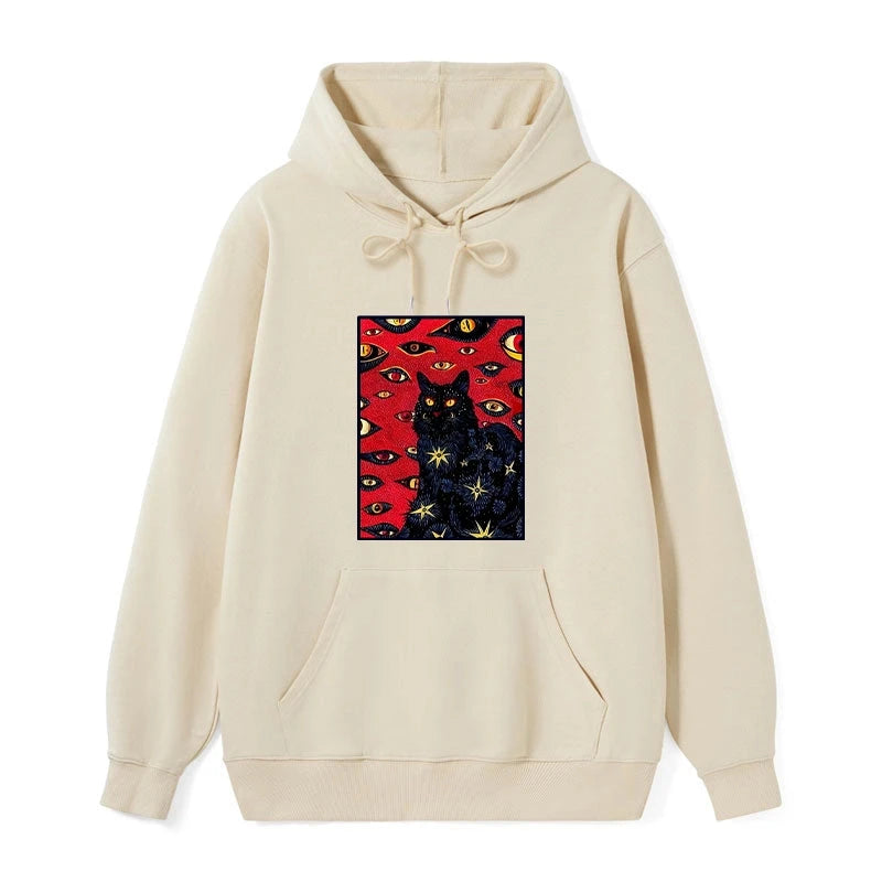 teskony Mysterious Cat Classic Hoodie