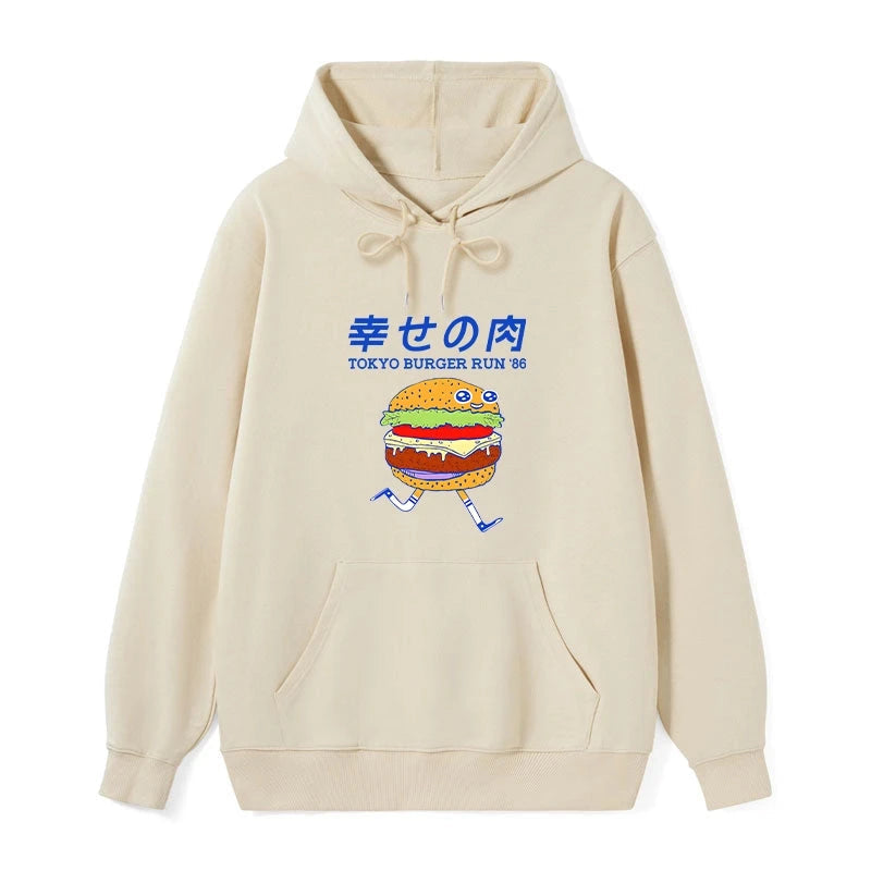 teskony Tokyo Burger Run Japanese Classic Hoodie
