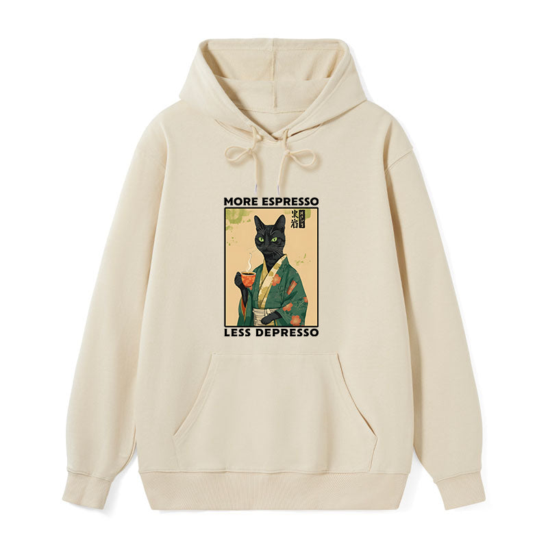teskony More Caffeine Less Sadness Classic Hoodie