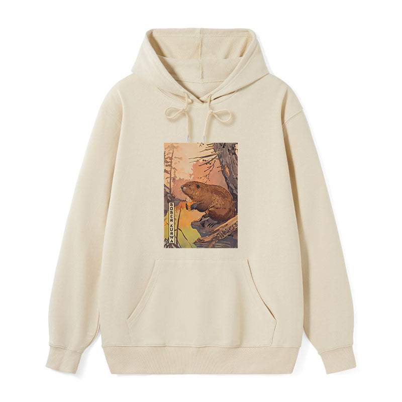 teskony Beaver By The River Classic Hoodie
