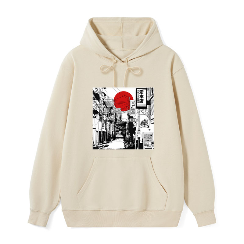 teskony Sunrise On The Street Classic Hoodie