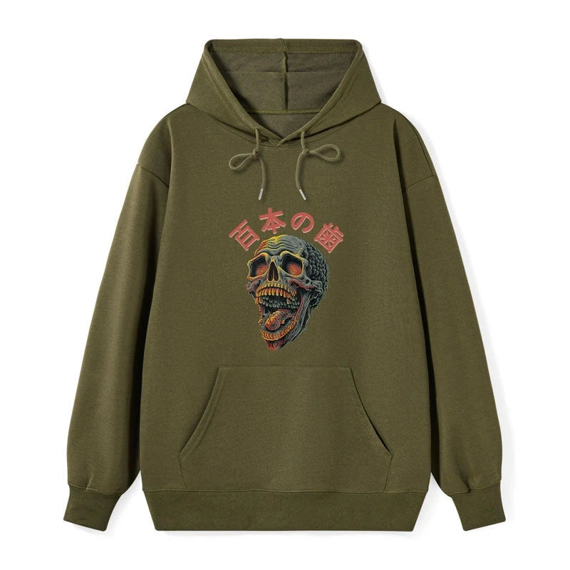 teskony Terrifying And Disgusting Skull Classic Hoodie