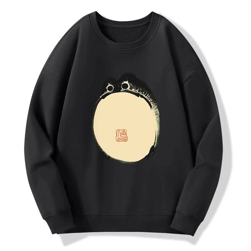 Tokyo-Tiger Grumpy Frog Japanese Sweatshirt