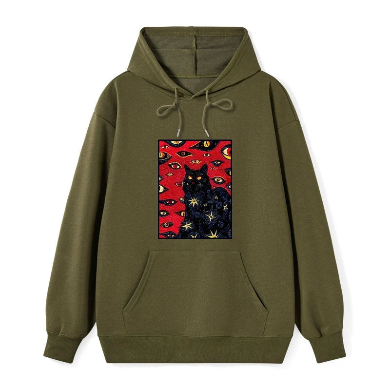 teskony Mysterious Cat Classic Hoodie