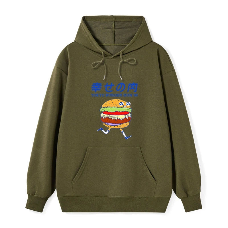 teskony Tokyo Burger Run Japanese Classic Hoodie