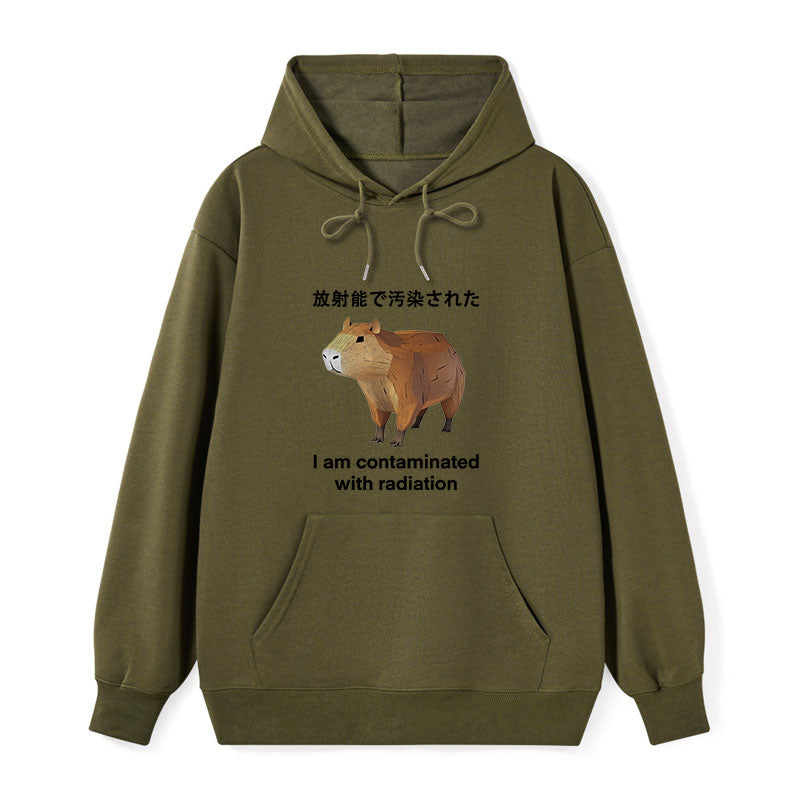 teskony Capybara Contaminated By Radiation Classic Hoodie