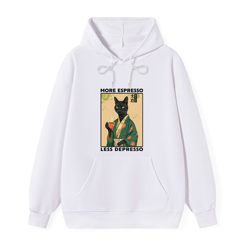 teskony More Caffeine Less Sadness Classic Hoodie