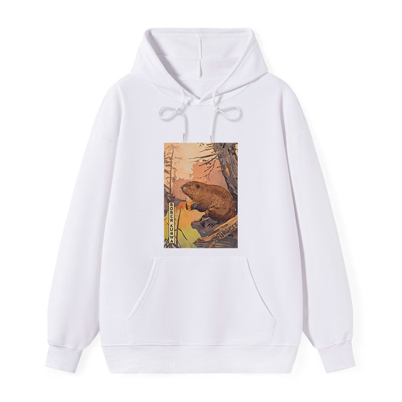 teskony Beaver By The River Classic Hoodie
