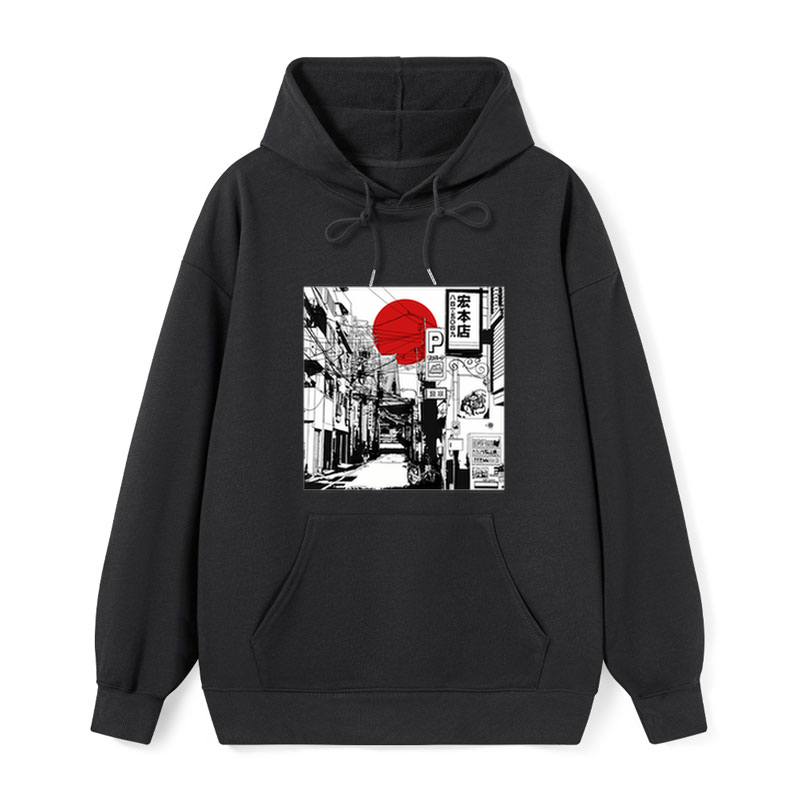 teskony Sunrise On The Street Classic Hoodie