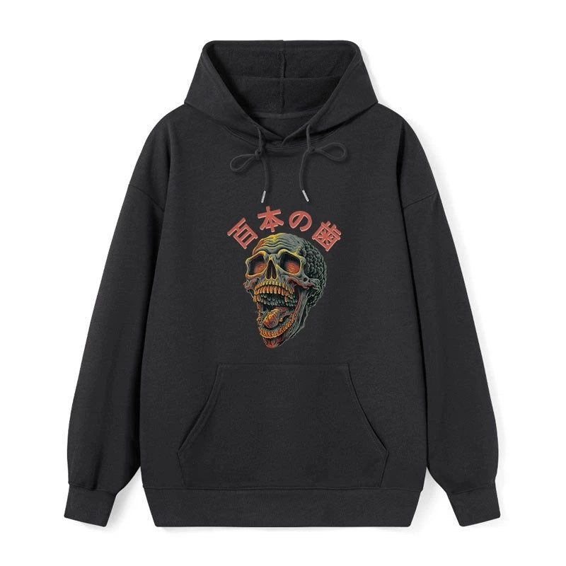 teskony Terrifying And Disgusting Skull Classic Hoodie
