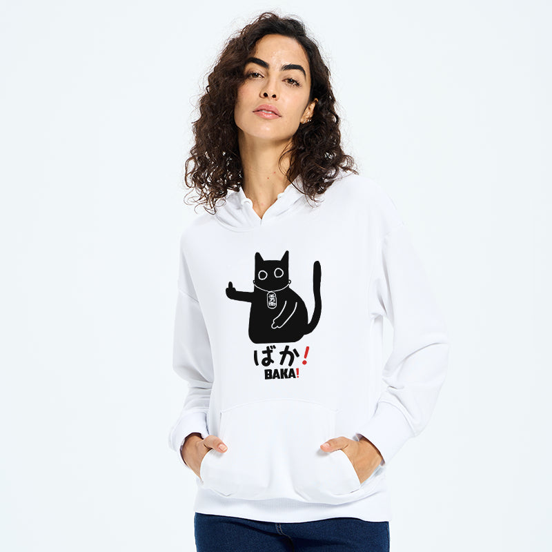 teskony Japanese Baka Cat Classic Hoodie