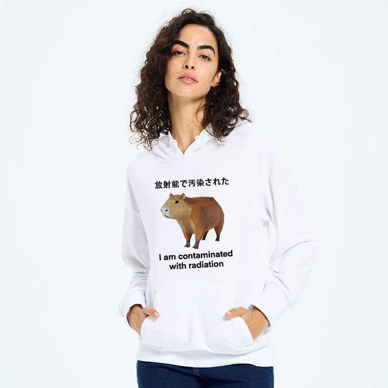 teskony Capybara Contaminated By Radiation Classic Hoodie