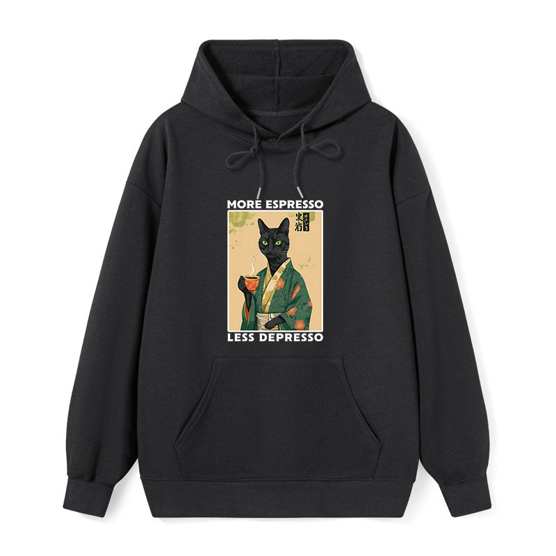 teskony More Caffeine Less Sadness Classic Hoodie
