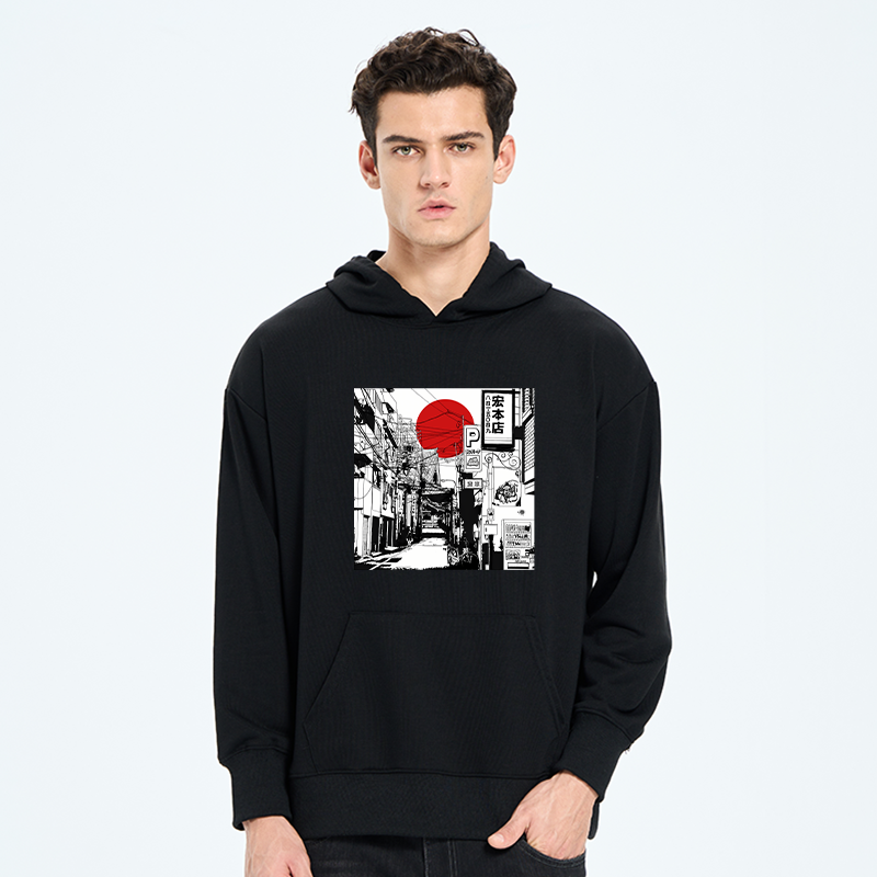 teskony Sunrise On The Street Classic Hoodie