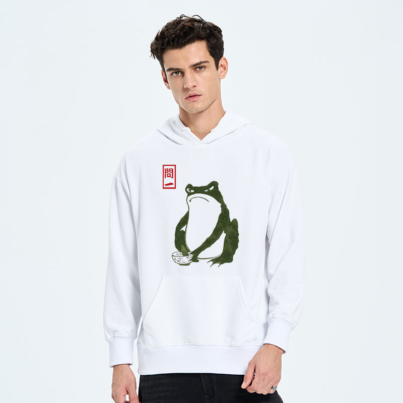 teskony Woodblock Print Frog Classic Hoodie